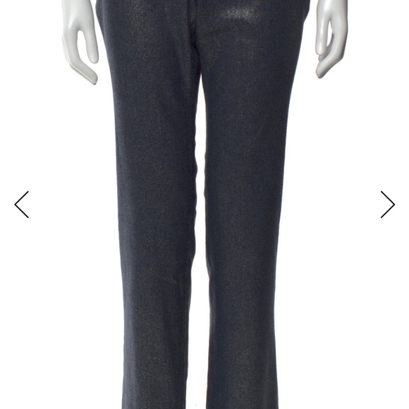 Alice + Olivia gray silver Straight Leg Pants - Picture 2 of 8